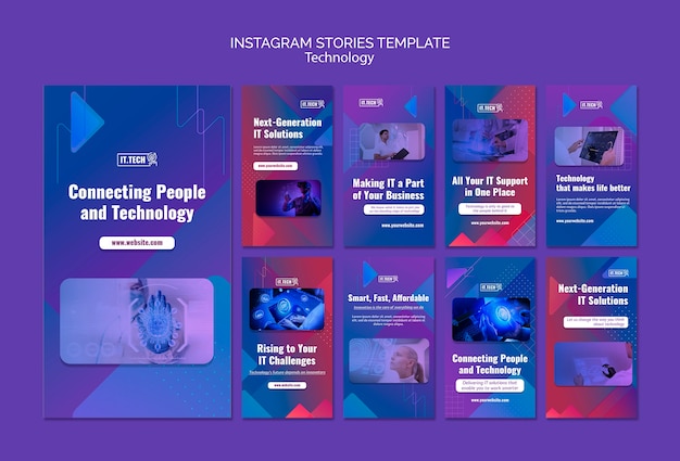 Modello di tecnologia di design piatto