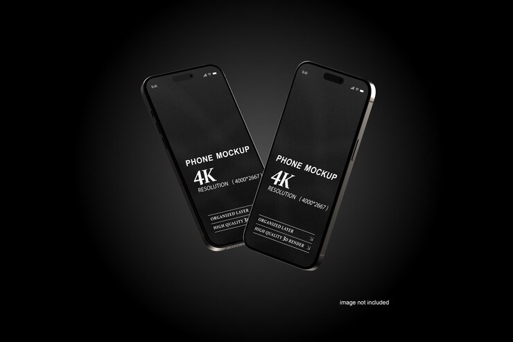 modello di telefono con sfondo modificabile