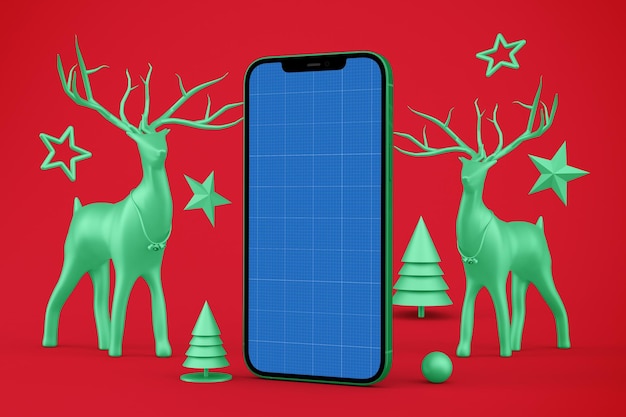 Modello di telefono di Natale