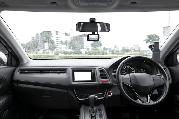 Modello di touch screen di navigazione GPS in smart car psd