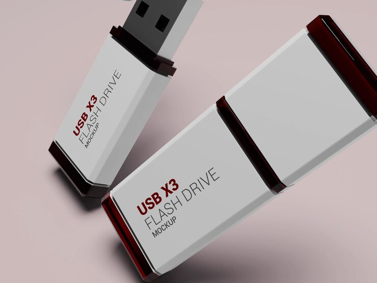 PSD modello di unità flash usb