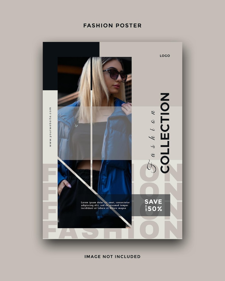 PSD modello di volantino collezione di moda