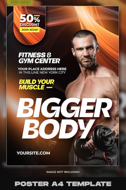 Modello di volantino di fitness