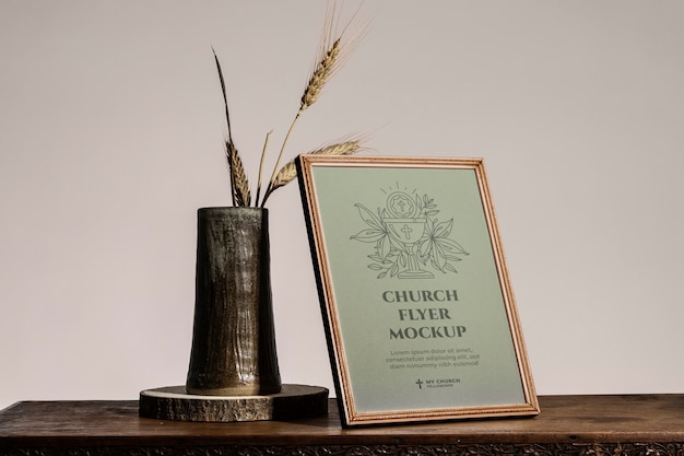 Modello di volantino per il servizio e il culto della chiesa