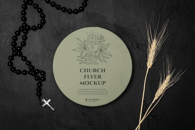 Modello di volantino per il servizio e il culto della chiesa