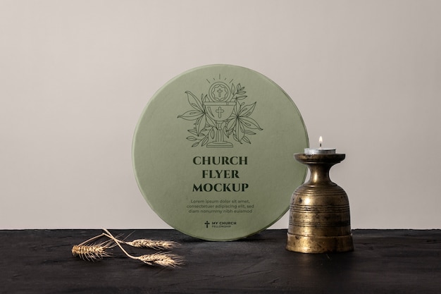 Modello di volantino per il servizio e il culto della chiesa
