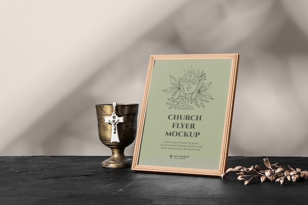 Modello di volantino per il servizio e il culto della chiesa