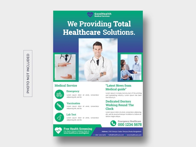modello di volantino sanitario edico