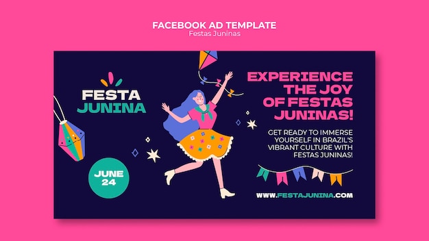 Modello facebook celebrazione festa junina
