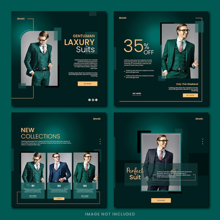 PSD modello gratuito di vendita di moda psd per post instagram e banner sui social media