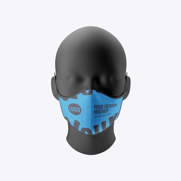 Modello medico della maschera di protezione isolato su fondo bianco