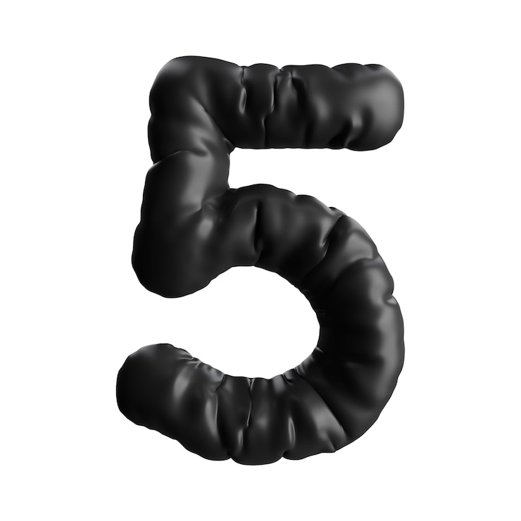 PSD modello png di alfabeto gonfiato 3d