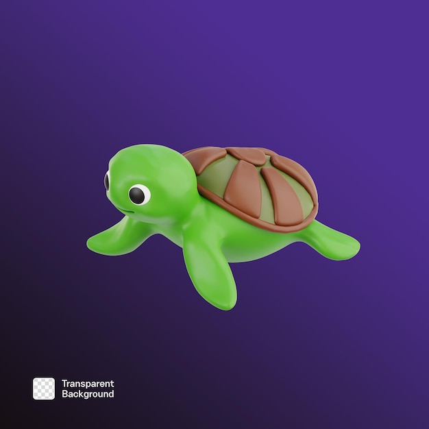 Modello PNG di illustrazione dell'icona 3D dell'animale di primavera