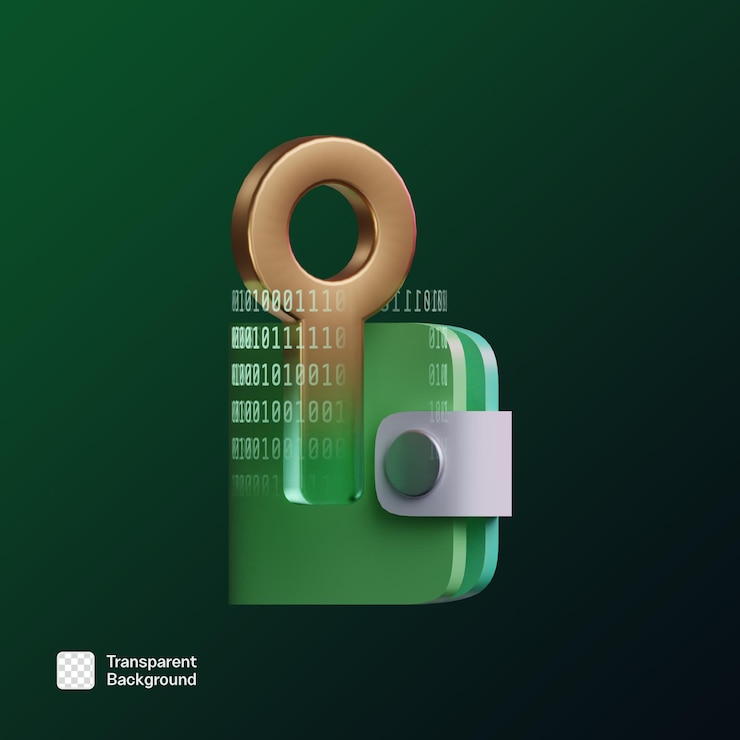 PSD modello png di illustrazione di icone di criptovalute 3d