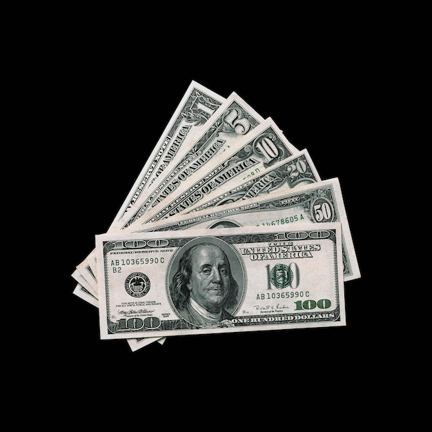 Modello PNG gratuito in dollari