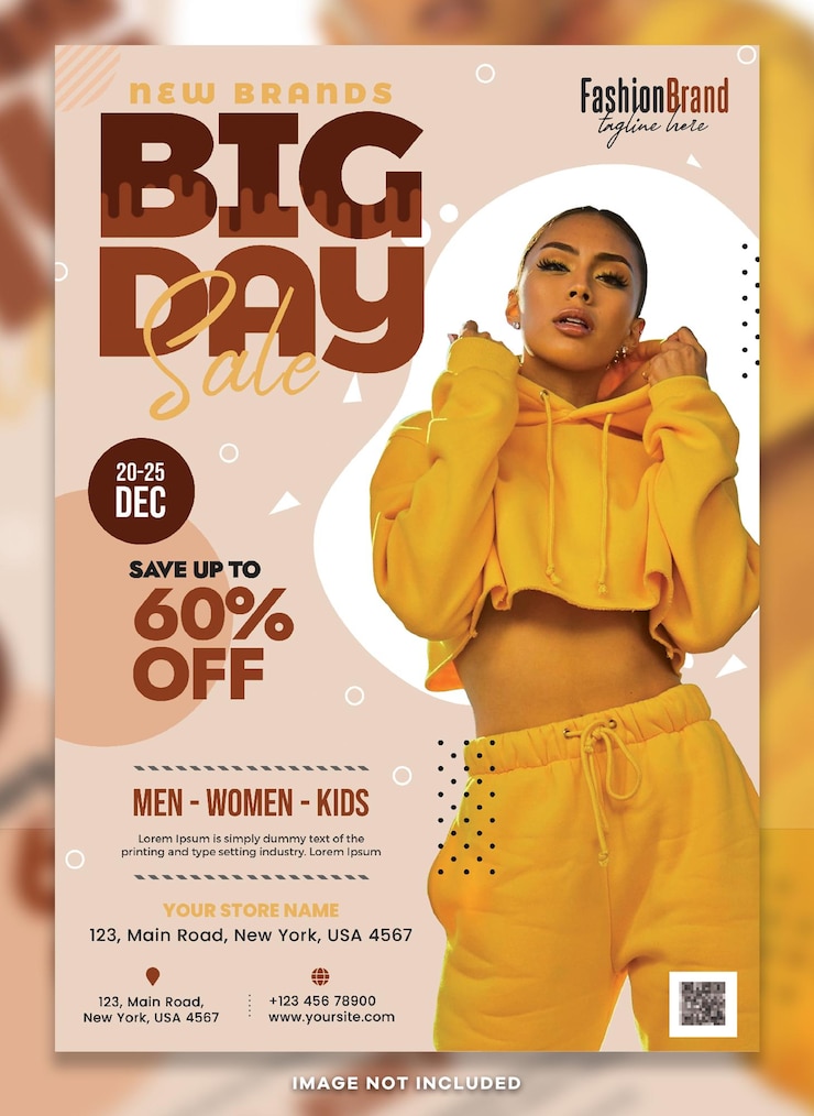 PSD modello psd del big day sale flyer