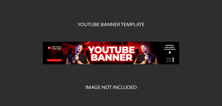 PSD modello psd di copertina banner youtube professionale psd