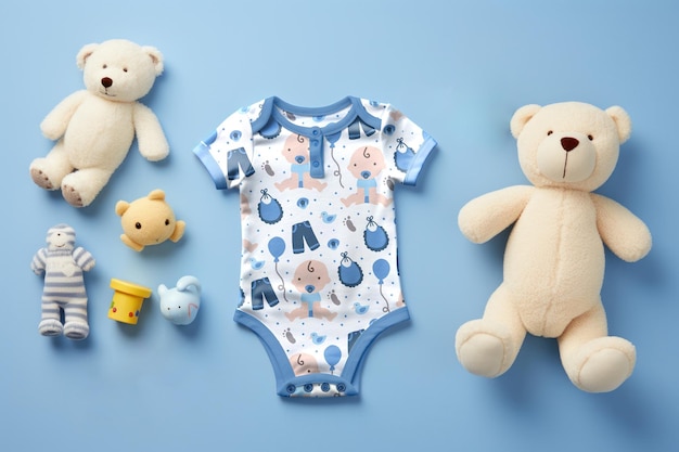 Modello PSD di Mockup di Onesie per neonati