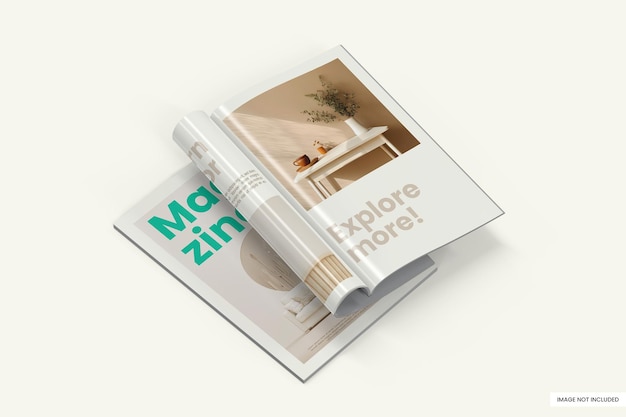 Modello psd di mockup rivista