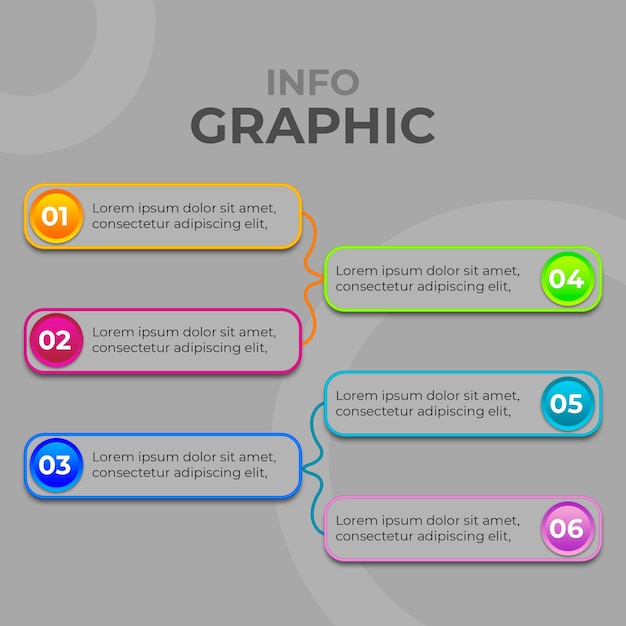 Modello PSD infografica moderno e professionale