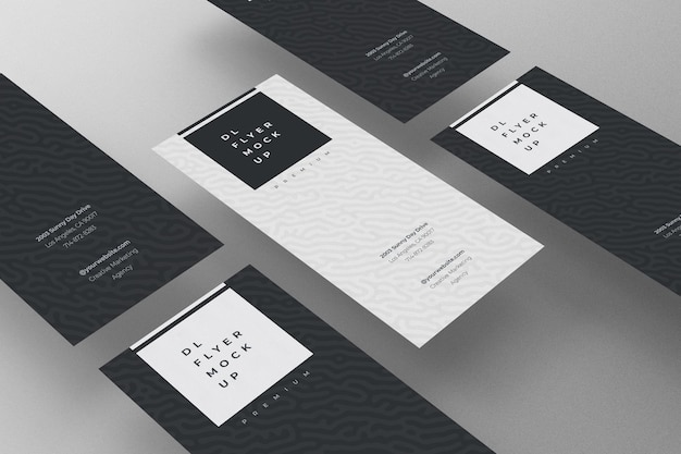 Modello psd mockup volantino DL