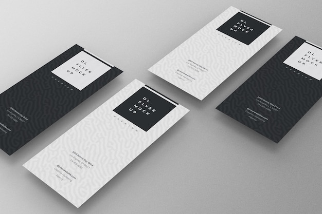 Modello psd mockup volantino DL