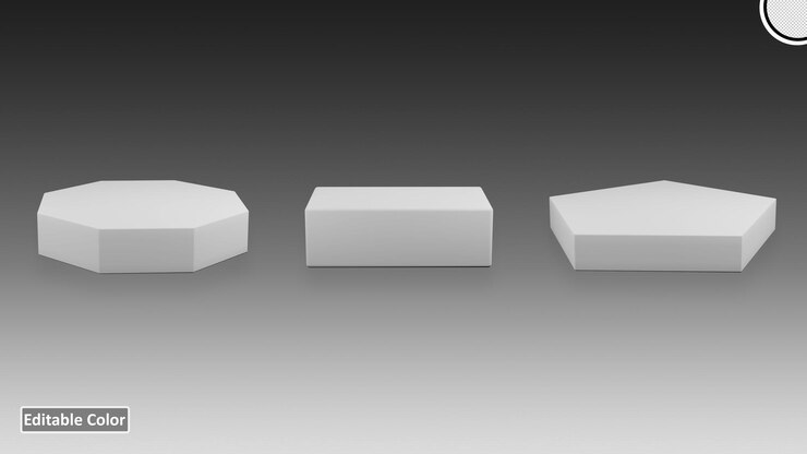 Modello PSD Premium Pacchetto Podio 3D a forma diversa