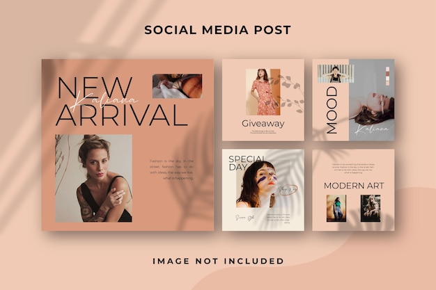 Modello quadrato di social media post Instagram