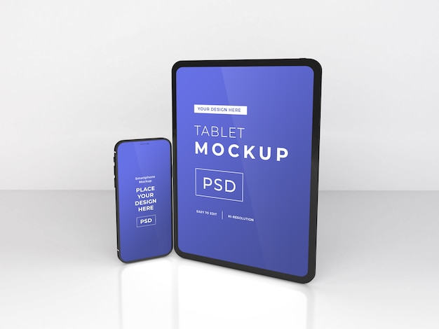 Modello realistico del modello di Smartphone e Tablet