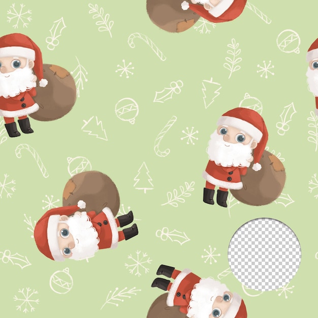 Modello senza cuciture carino calza di Natale su sfondo rosa