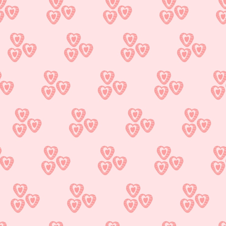 PSD modello senza cuciture con acquerello a mano disegnato fragola a forma di cuore