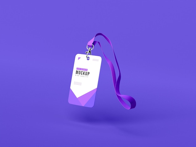 Modello verticale del detentore della carta d'identità