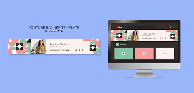 Modello web aziendale di design piatto