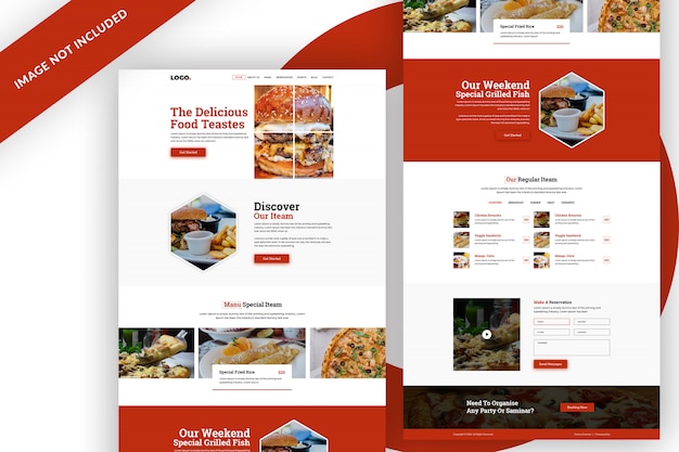 Modello Web di cibo ristorante