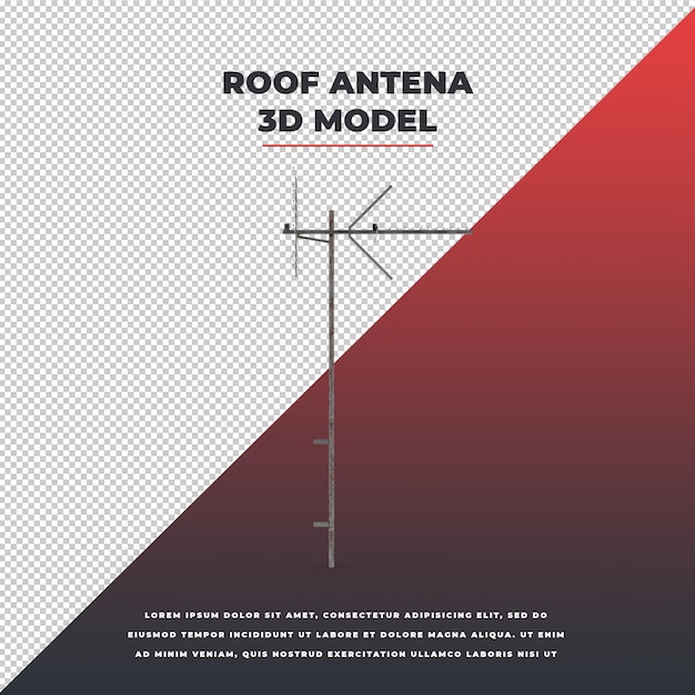 Modelo 3D de Antena de techo