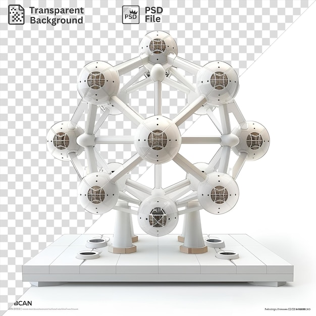 PSD modelo 3d del átomo