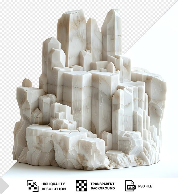 PSD modelo 3d da escultura tsingy de bemarah