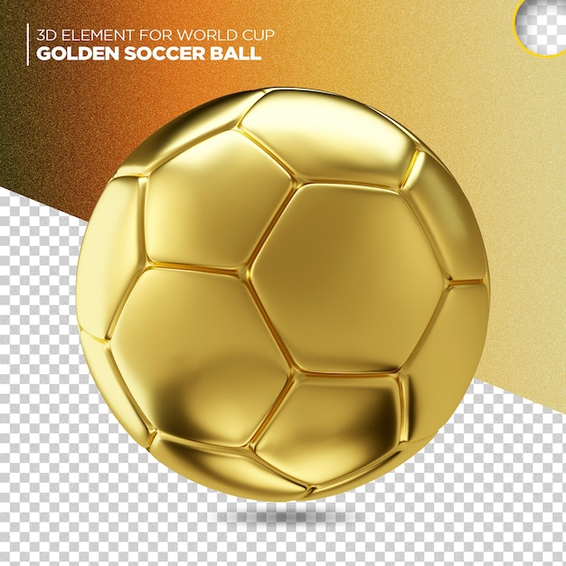 Modelo 3d de bola de futebol do brasil para composição