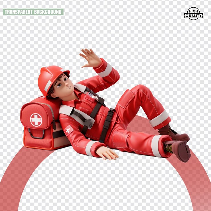 PSD modelo 3d de bombeiro no estilo eve ventrue