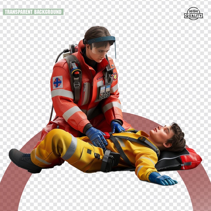 PSD modelo 3d de bombeiro no estilo eve ventrue