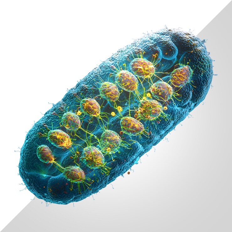 PSD modelo 3d de mitocôndrias