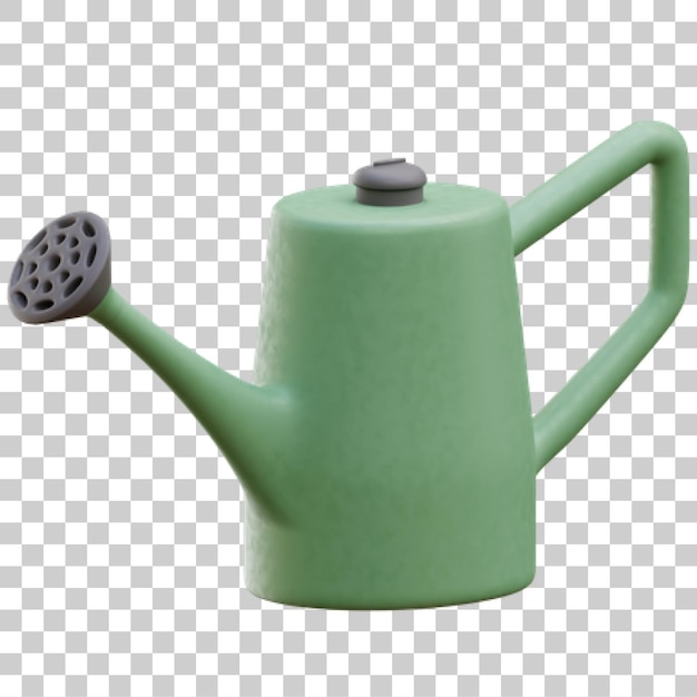 Modelo 3D de la lata de riego verde