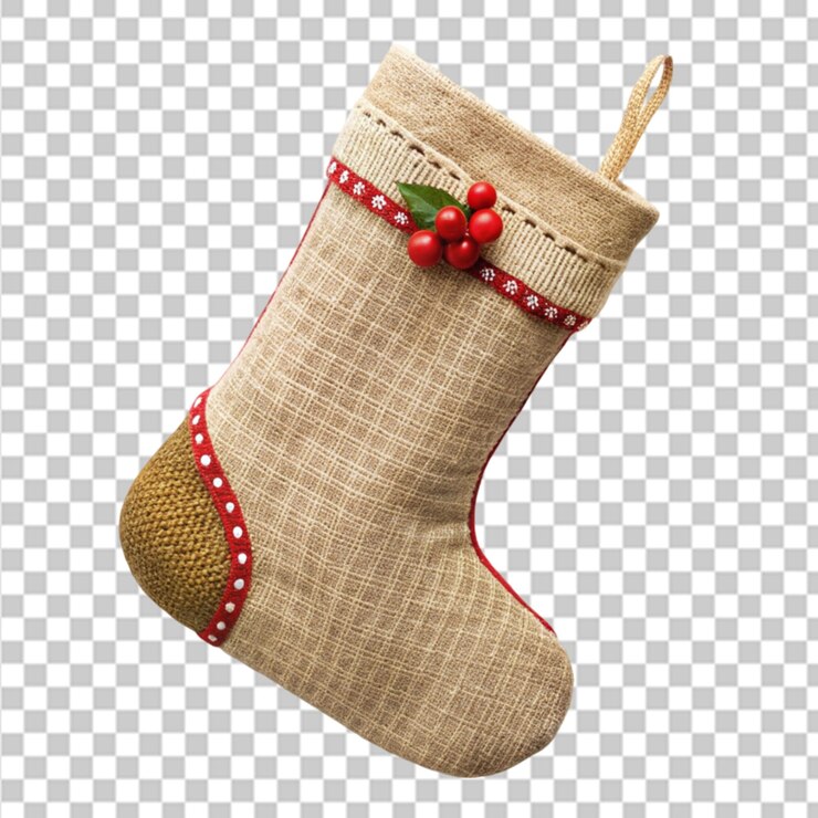 PSD un modelo 3d de una medias de navidad