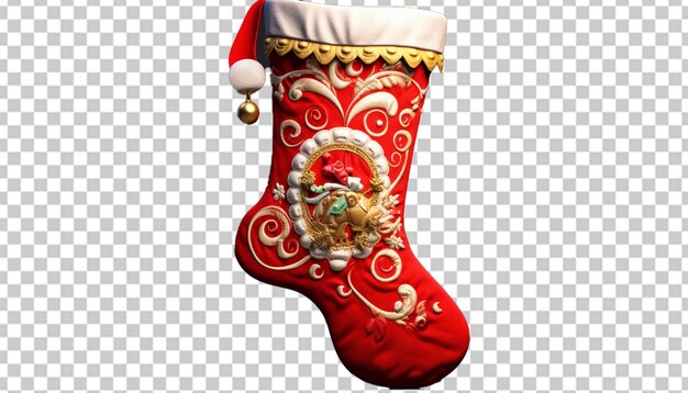 PSD un modelo 3d de una medias de navidad