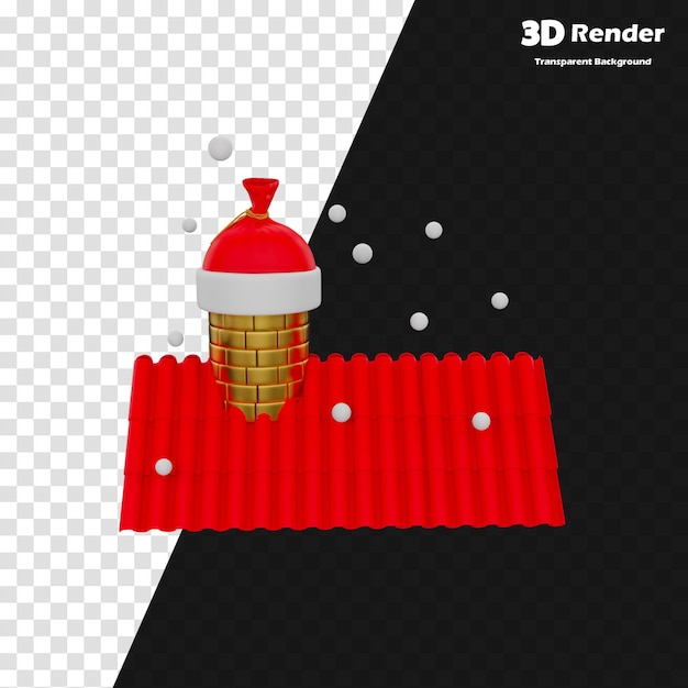 un modelo 3D de modelo 3D con un modelo rojo en la parte superior