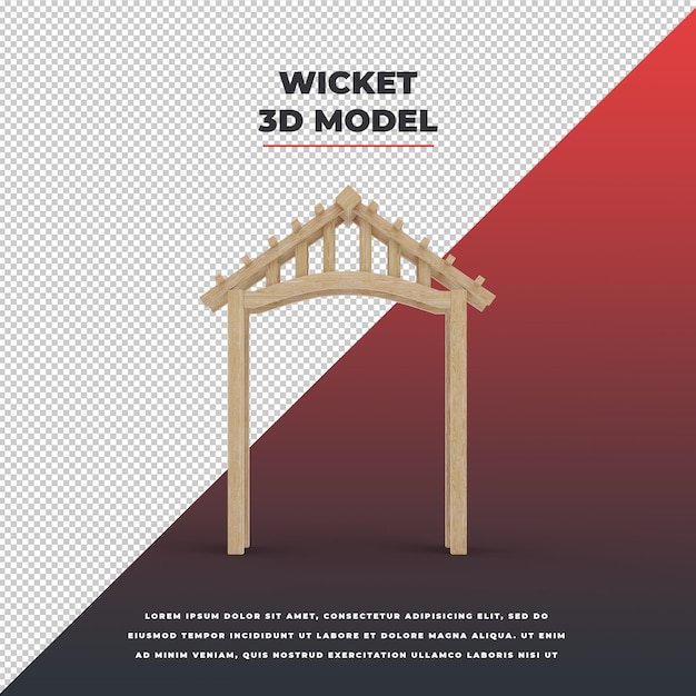 Modelo 3d wicket