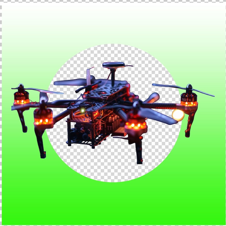 PSD el modelo de avión no tripulado (psd)