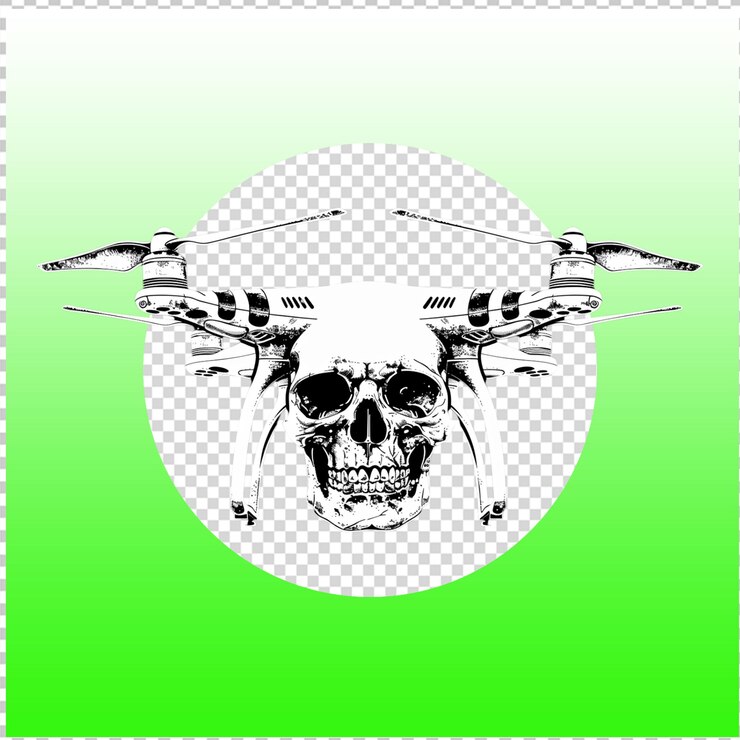 PSD el modelo de avión no tripulado (psd)