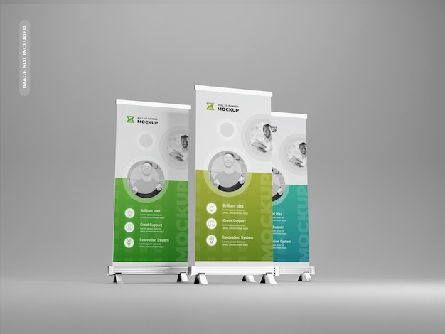 Modelo de banner enrollable