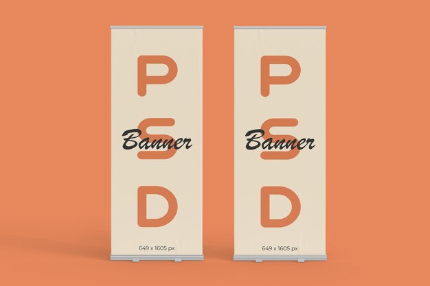 Modelo de banner enrollable